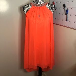 Neon Pink Halter Dress